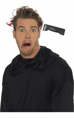Smiffys Knife Through Head Accessory