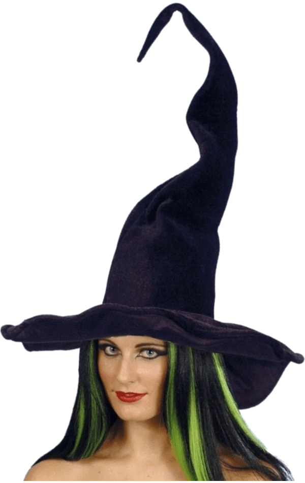 Smiffys Black Tall & Twisty Witch Hat 1 Smiffys Black Tall & Twisty Witch Hat