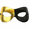 GENERIC Black And Gold Eye Mask