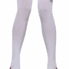 Smiffys Thigh High White Bow Stockings