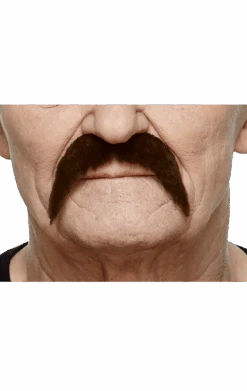 Brown 70s Moustache Accessory
