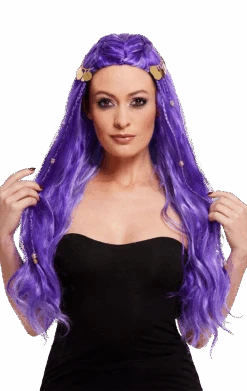 Smiffys Purple Fortune Teller Wig