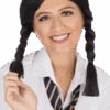 Goth School Girl Plait Wig
