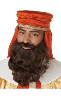 Brown Nativity Wise Man Beard