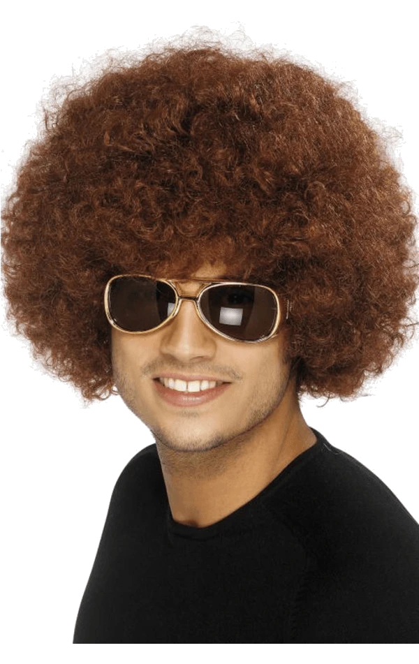 Smiffys Funky Brown Afro Wig 1 Smiffys Funky Brown Afro Wig