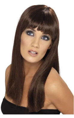 Smiffys Short Brown Glamourama Wig