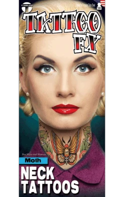 Moth Neck Tattoo FX