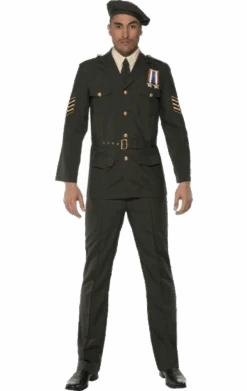 Smiffys Mens Wartime Military Officer Costume