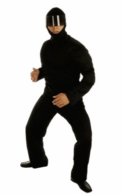 Mens Black Ninja Warrior Costume