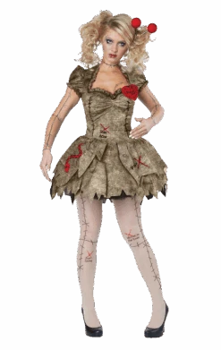 Womens Voodoo Rag Doll Costume