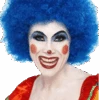 Blue Clown Afro Wig
