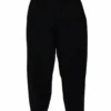Mens Black Elasticated Trousers