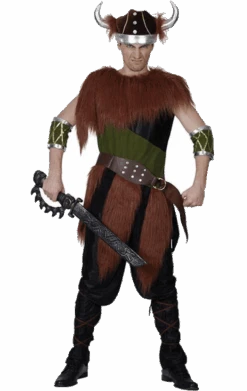 Adult Fur Viking Man Costume