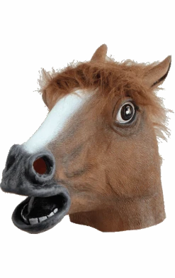 Brown Horse Facepiece Accessory
