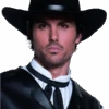 Smiffys Black Gunslinger Cowboy Hat