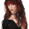 Tempting Layered Black & Red Wig
