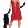 Adult 1920s Red Flapper Costume