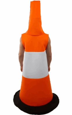 Adult Traffic Cone Costume -Halloween Costume Shop 00012699a02