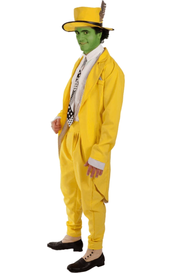 Mens Manic Superhero Jim Carrey Costume 2 Mens Manic Superhero Jim Carrey Costume - Image 2