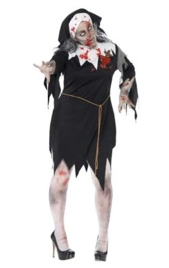 Smiffys Womens Halloween Zombie Nun Costume 7 Smiffys Womens Halloween Zombie Nun Costume -Halloween Costume Shop 00014645a03