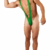 Adult Neon Green Borat Mankini