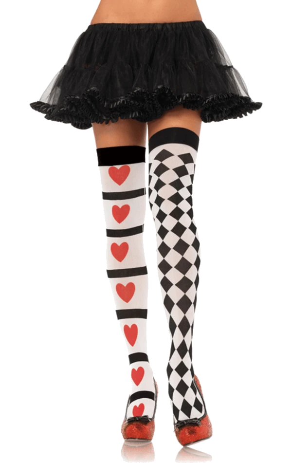 Harlequin & Heart Stockings 1 Harlequin & Heart Stockings