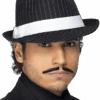 Smiffys Pinstripe Trilby Hat