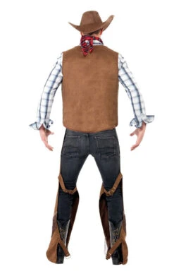 Smiffys Adult Cowboy Costume -Halloween Costume Shop 00015693a02