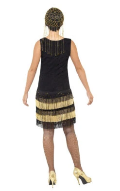 Smiffys Golden Fringe Flapper Dress 5 Smiffys Golden Fringe Flapper Dress -Halloween Costume Shop 00015807a02