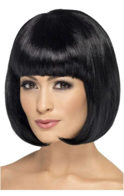 Smiffys Black Long Bob Wig