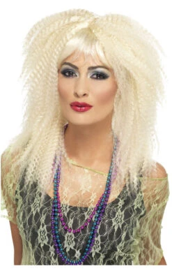 Smiffys Crimped Blonde Wig