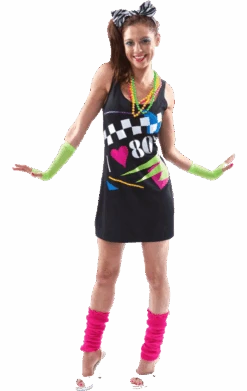 Ladies I Love The 80s Dress