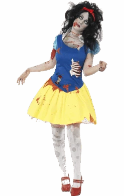 Smiffys Womens Zombie Snow White Halloween Costume