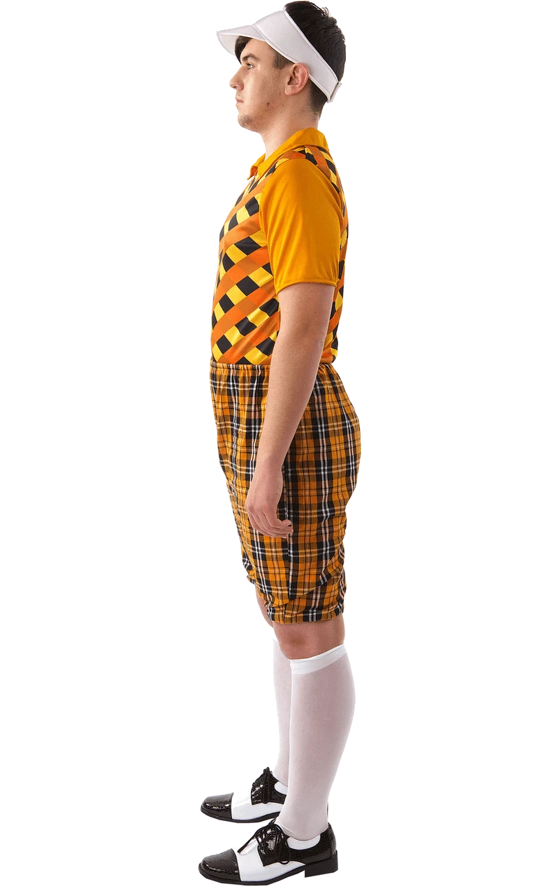 Mens Pub Golf Costume - Orange 2 Mens Pub Golf Costume - Orange - Image 2