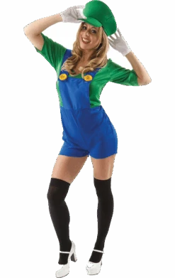Adult Womens Luigi Costume