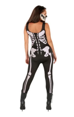 Womens Skeleton Jumpsuit -Halloween Costume Shop 00017113a03