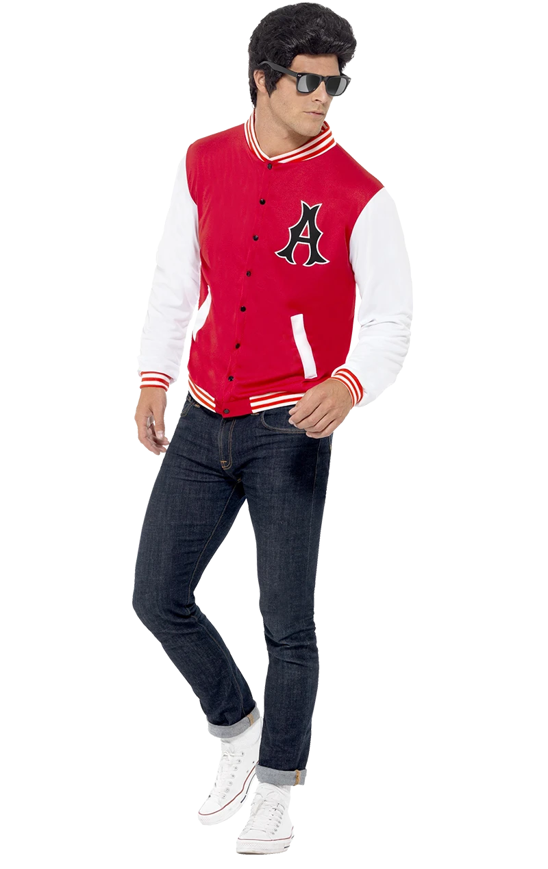 Smiffys 50s College Letterman Jacket 1 Smiffys 50s College Letterman Jacket