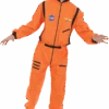 Mens Orange Astronaut Costume
