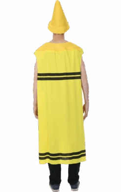 Adult Yellow Crayon Costume -Halloween Costume Shop 00020362a02