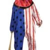 Palmer Mens Stars And Stripes Halloween Clown Costume