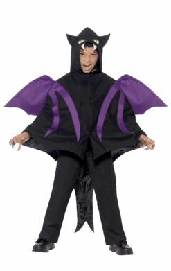 Smiffys Kids Hooded Bat Cape Costume