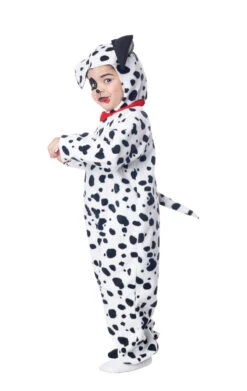 GENERIC Kids Dalmatian Puppy Fleece Jumpsuit Costume -Halloween Costume Shop 00030480a02
