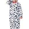 GENERIC Kids Dalmatian Puppy Fleece Jumpsuit Costume