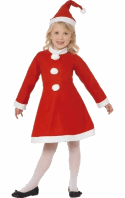 Smiffys Kids Value Santa Girl Costume