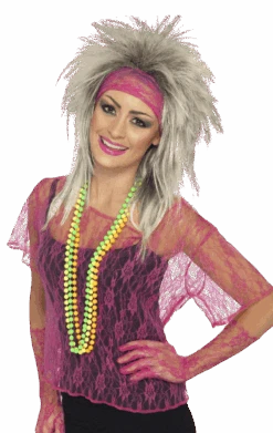 Smiffys 80s Lace Vest Set