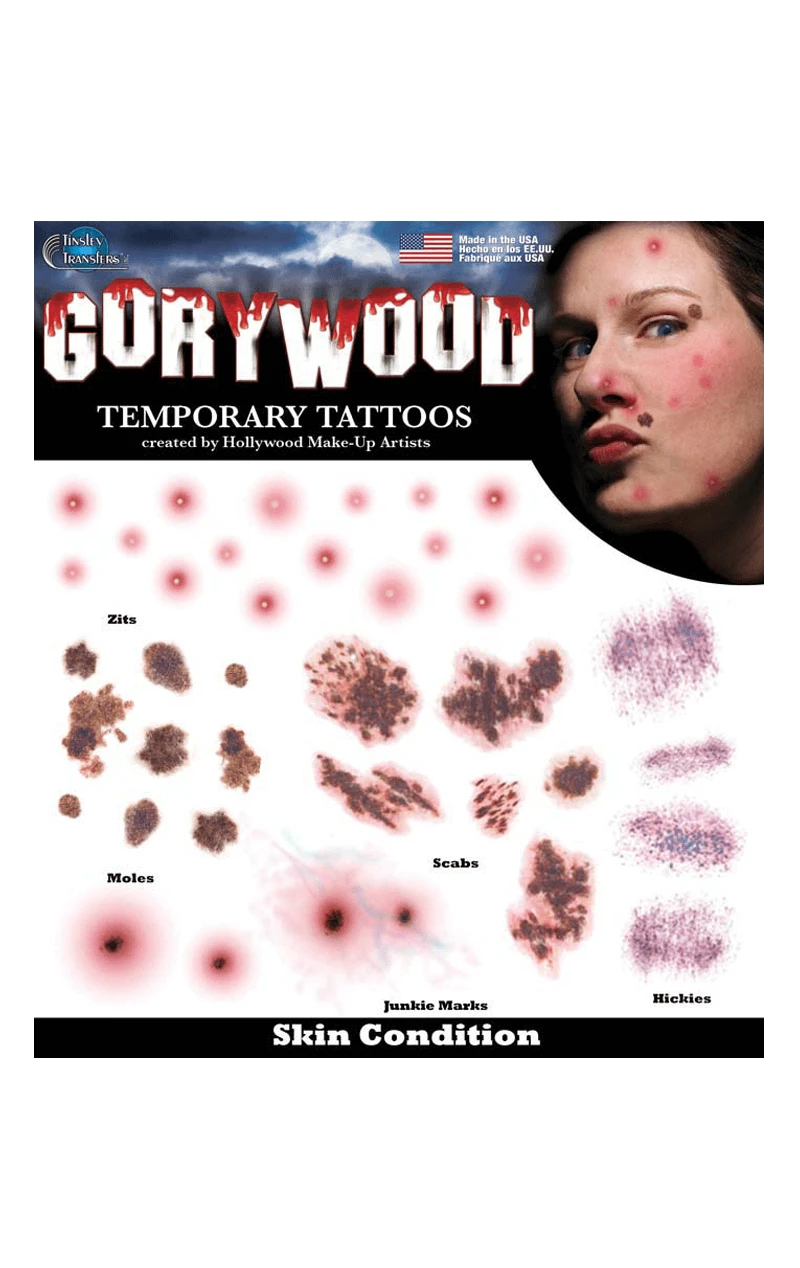 Skin Condition Gorywood Temporary Tattoos 1 Skin Condition Gorywood Temporary Tattoos