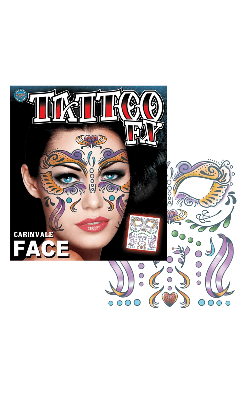 Carnivale Face Tattoo Accessory 1 Carnivale Face Tattoo Accessory
