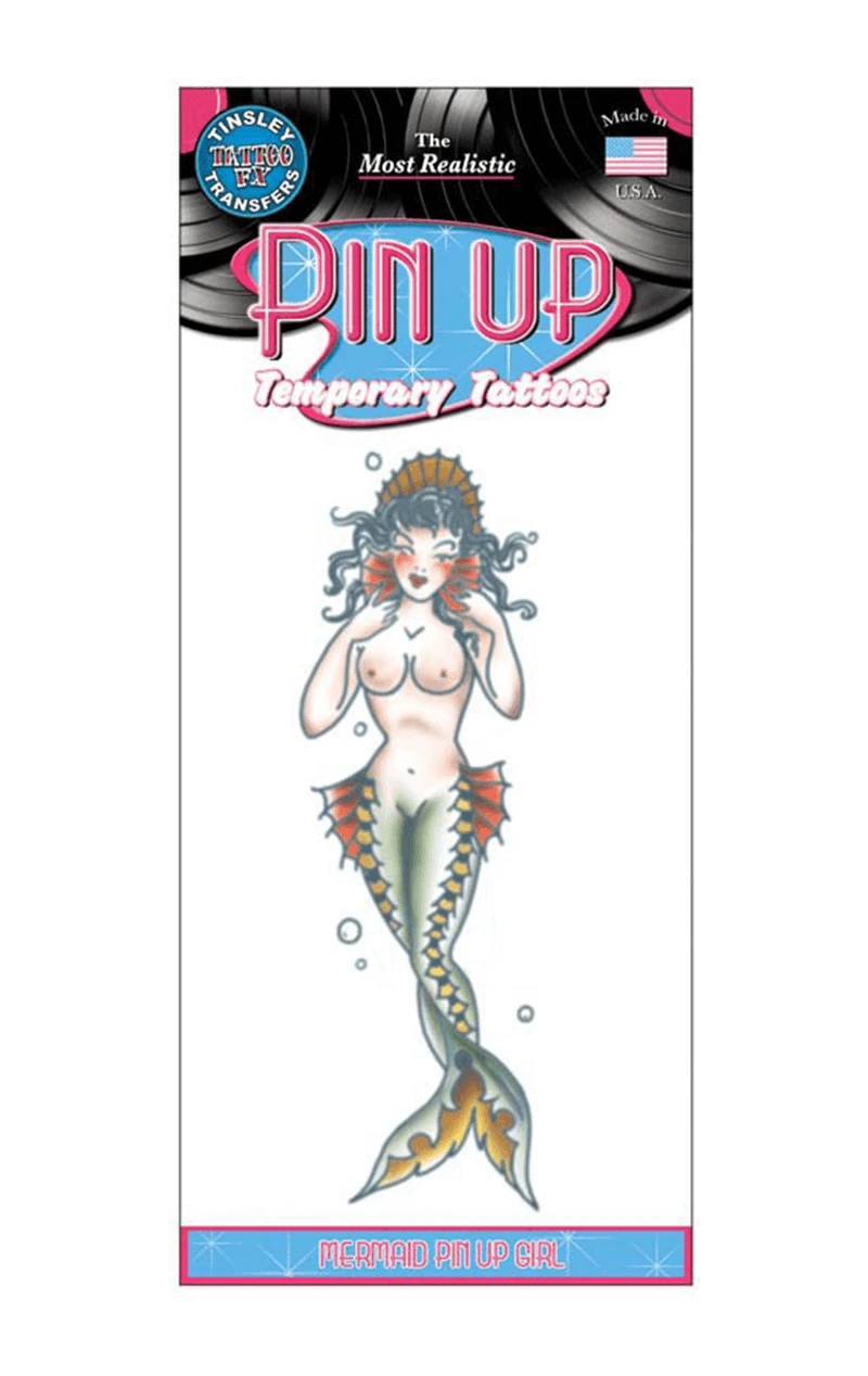 Mermaid Pin Up Tattoo Accessory 1 Mermaid Pin Up Tattoo Accessory