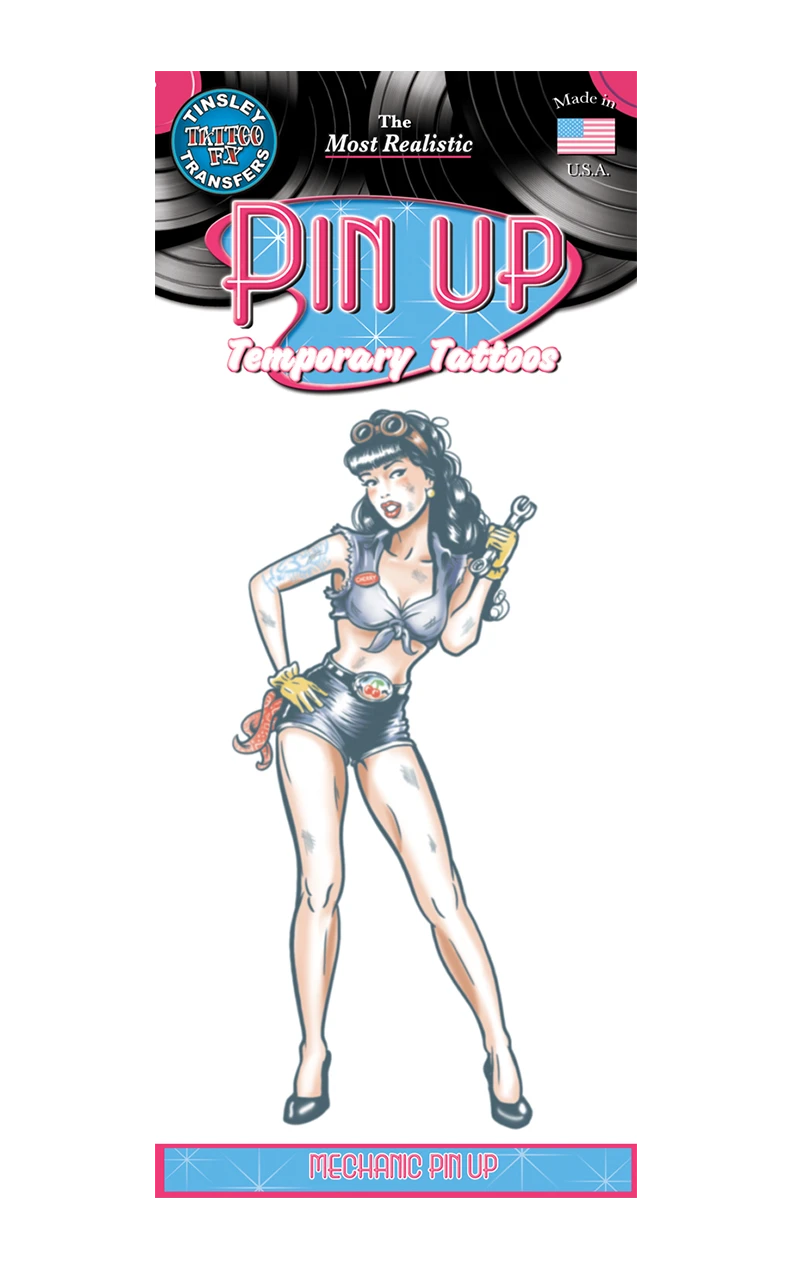 Mechanic Pin Up Tattoo 1 Mechanic Pin Up Tattoo