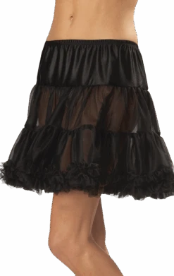 Ruffled Pettiskirt Black